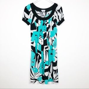 London Times Floral Babydoll Dress